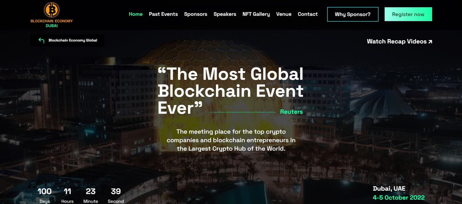 World Blockchain Expo event listing